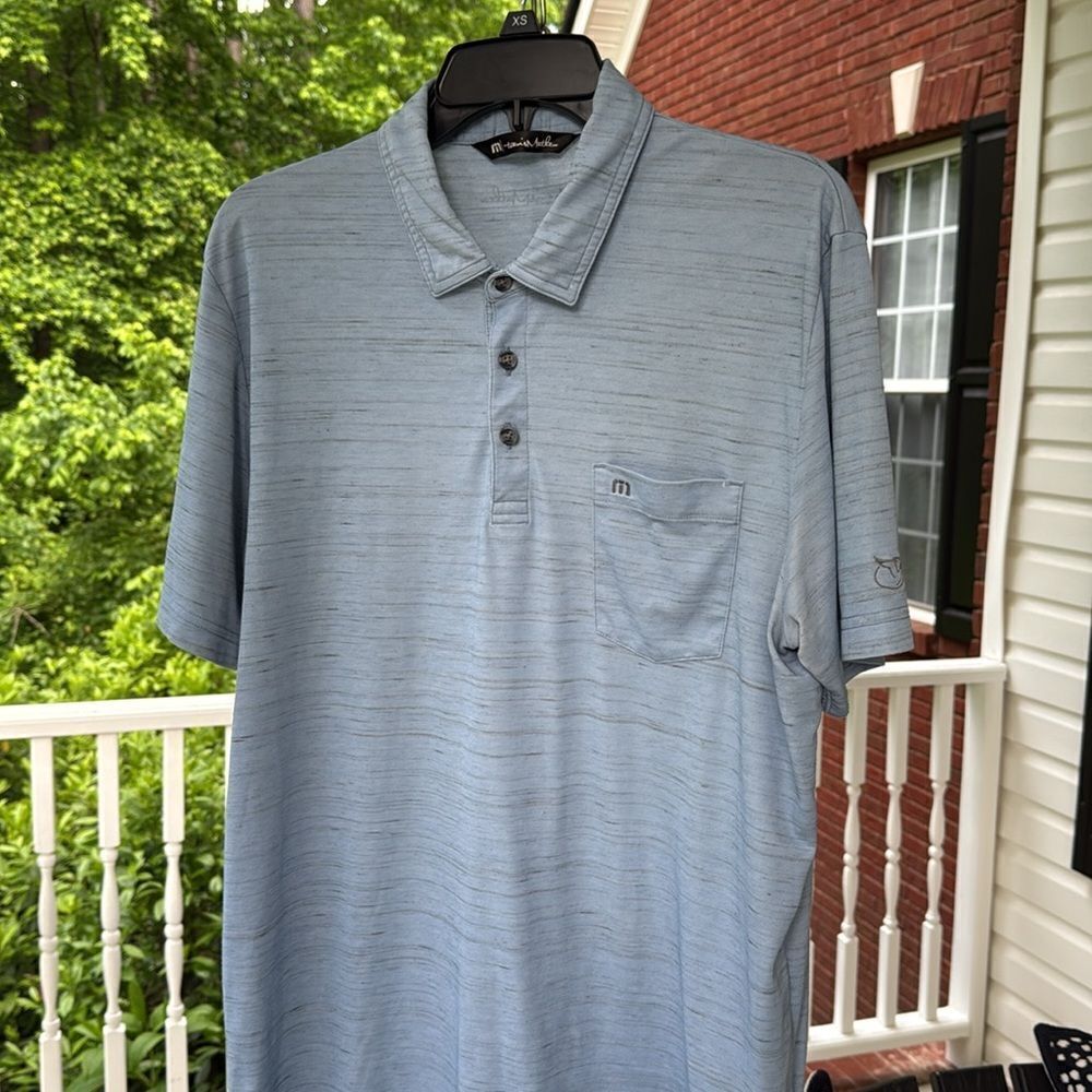 Travis Mathew’s Men's Light Blue Polo Shirt - L